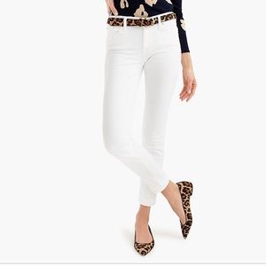 J Crew White Toothpick Ankle Jeans 27